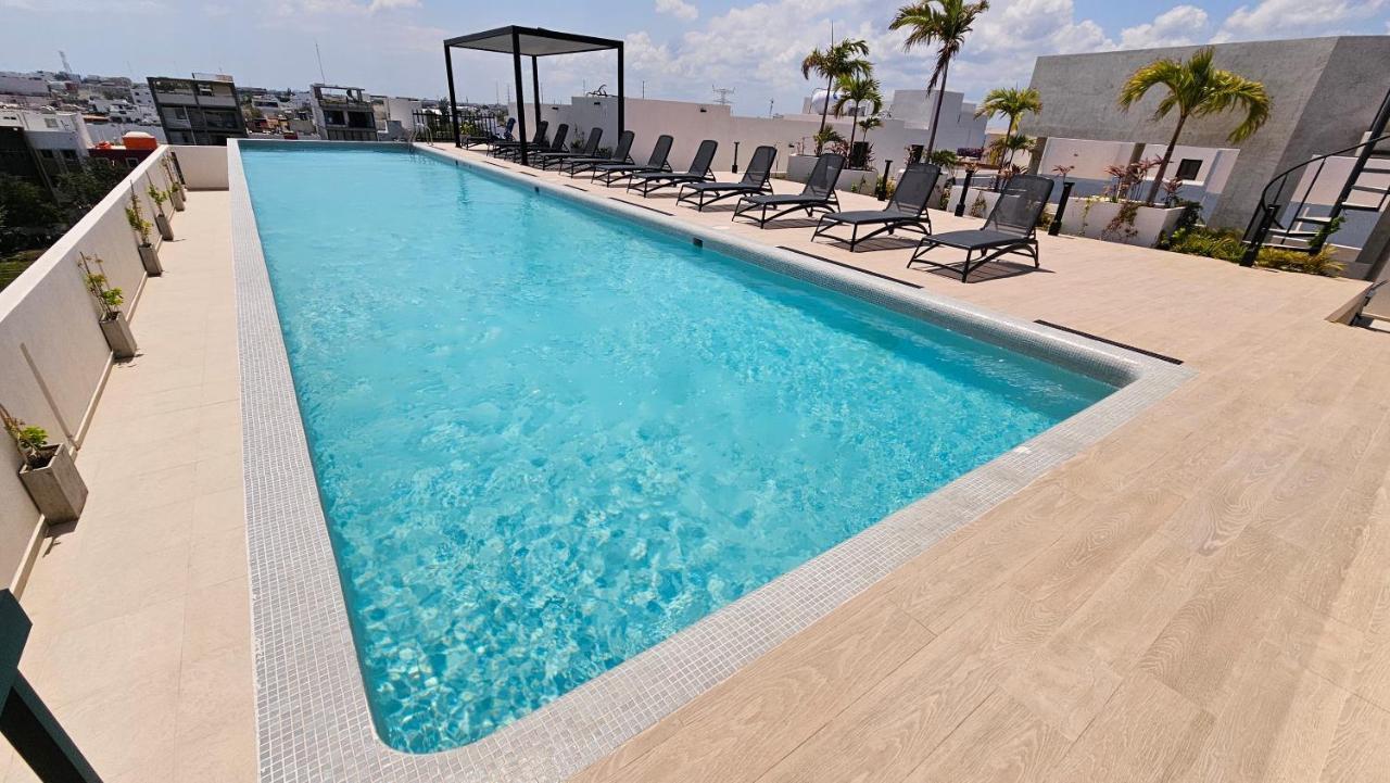 Fancy 3 Bedroom Apartments In Downtown Playa Rooftop Pool Gym بلايا ديل كارمن المظهر الخارجي الصورة
