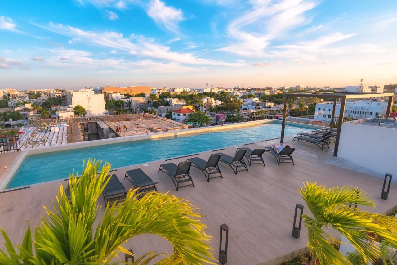Fancy 3 Bedroom Apartments In Downtown Playa Rooftop Pool Gym بلايا ديل كارمن المظهر الخارجي الصورة